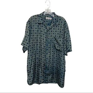 Stock Option Man 100% Silk Shirts Size L